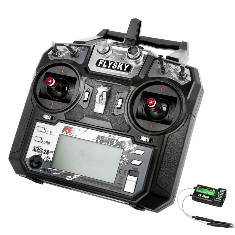 Flysky Funkfernsteuerung i6X Sender mit 6 Kanal Empfänger / FS046