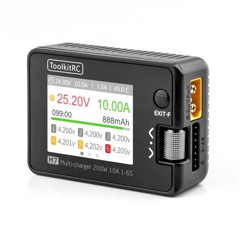 ToolkitRC M7 LiPo 1-6S 10A Ladegerät DC 7-28V / TK11400