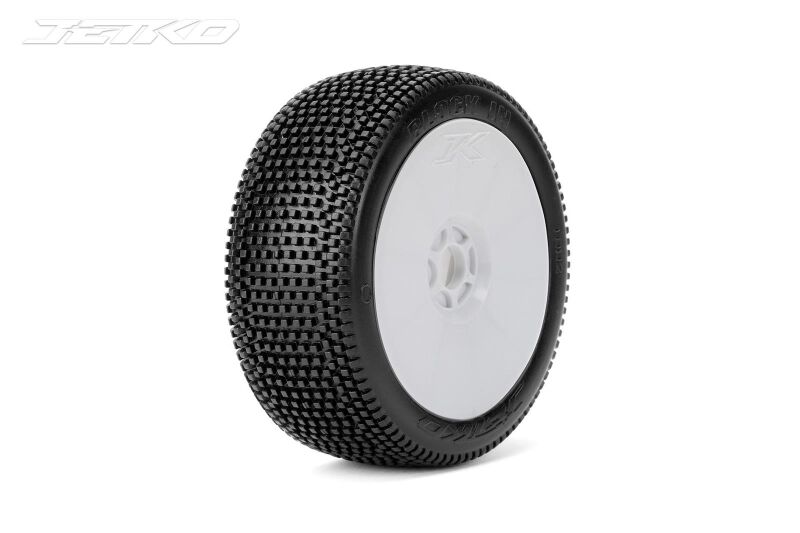 Jetko Block In Soft verklebt auf Felge Revo weiß 1:8 (2) / JK1002SRW