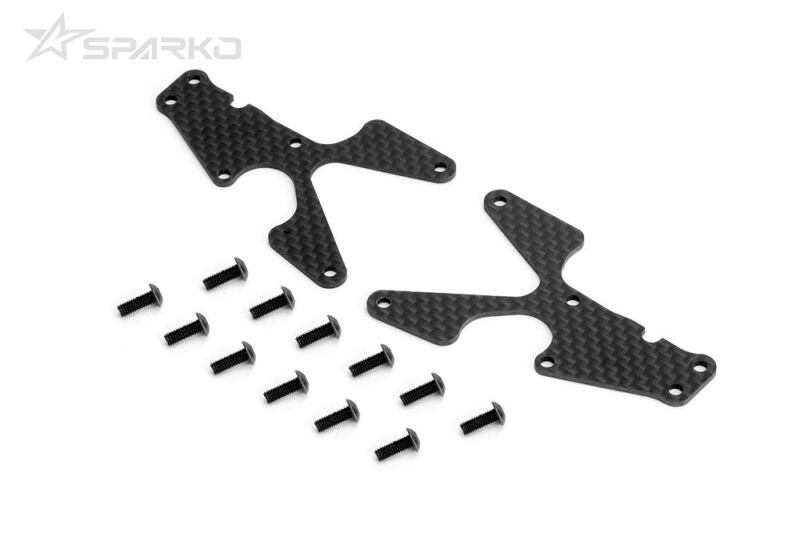 Sparko F8 Carbon Front Arm Abdeckung 1.5mm (2) / SPKF83006-15OP