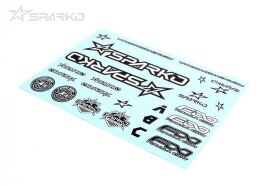 Sparko F8 Karosserie Sticker Schwarz und Weiß /...