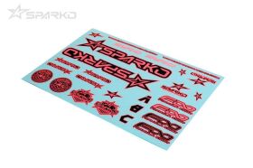 Sparko F8 Karosserie Sticker Fuchsia / SPKF89004-PKOP