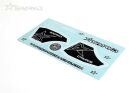 Sparko F8 Spoiler Sticker Schwarz und Weiß / SPKF89005-BK