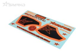 Sparko F8 Spoiler Sticker Orange / SPKF89005-OGOP