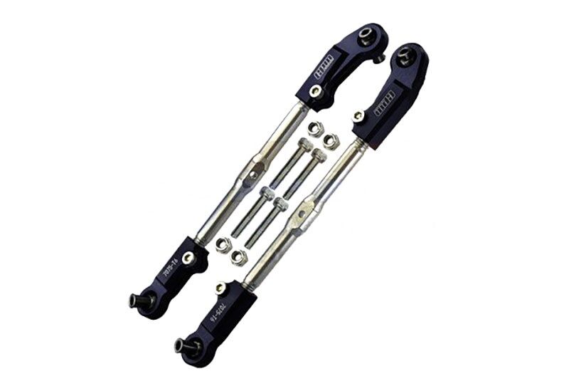 GPM ARRMA Kraton, Talion, Outcast, Notorius, Fireteam 6s GPM Edelstahl Lenkstangen mit Aluminium Kugelpfannen schwarz / GPMMAK162SNBK