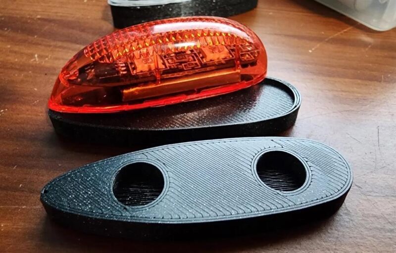 RC Multistore 3D Printed Halter für Flugmodell Beleuchtung von Multiplex oder Pichler in verschiedenen Farben Rot
