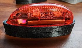 RC Multistore 3D Printed Halter für Flugmodell Beleuchtung von Multiplex oder Pichler in verschiedenen Farben Rot