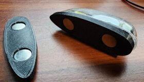 RC Multistore 3D Printed Halter für Flugmodell Beleuchtung von Multiplex oder Pichler in verschiedenen Farben Schwarz