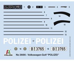 ITALERI 1:24 VW Golf “POLIZEI” / 510003666