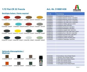 ITALERI 1:72 Fiat CR 32 Freccia / 510001438
