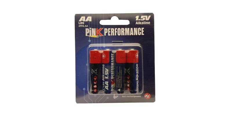 Pink Performance Alkaline-Batterie 1.5V AA R6 (4) / PPA-AA