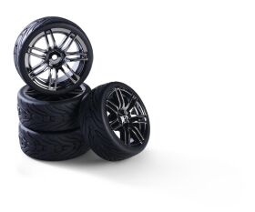 Carson 1:10 Räderset 14 Sp.Design (4) rauch / 500900175