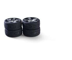 Carson 1:10 SC-Räder 6S Style (4) silber / 500900178