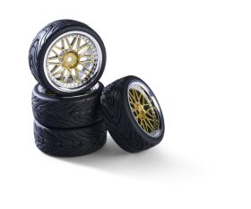 Carson 1:10 Räderset Y-Design1 (4) gold/chrom /...