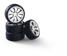 Carson 1:10 Räderset M-Design (4) weis/schwarz / 500900183