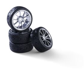 Carson 1:10 Räderset 10 Sp.Design (4) silber /...