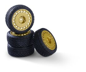 Carson 1:10 Räderset Rally Design2 (4) gold / 500900198