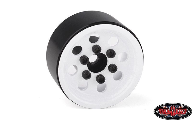 RC4WD Stamped Steel 1.0 Pro8 Beadlock Wheels (White) / RC4ZW0357