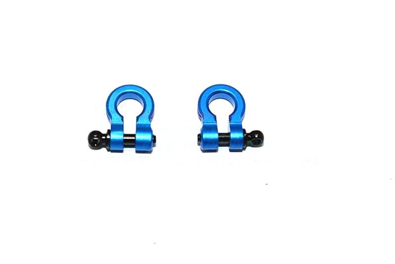 GPM Universal für Crawler, Jeep & Trucks Alu-Schäckel blau (2) / GPMHOOK02B