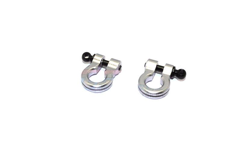 GPM Universal für Crawler, Jeep & Trucks Alu-Schäckel grau (2) / GPMHOOK02GS