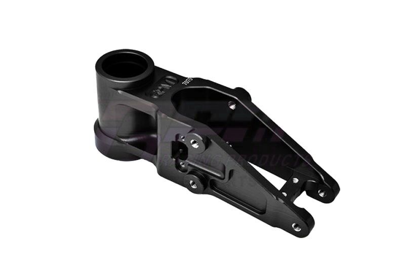 GPM 1/4 PROMOTO-MX Alu Bulkhead vorn schwarz / GPMMX024BK