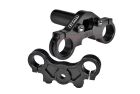 GPM 1/4 PROMOTO-MX Alu Triple-Clamp-Set schwarz / GPMMX028BK