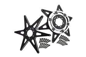 GPM 1/4 PROMOTO-MX Alu Felgen-Stern v/h schwarz /...