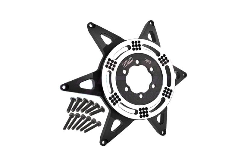 GPM 1/4 PROMOTO-MX Alu Felgen-Stern hinten schwarz / GPMMX0606RBK