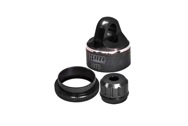 GPM 1/4 PROMOTO-MX Alu Dämpferkappen-Set schwarz / GPMMXDP/CAPBK