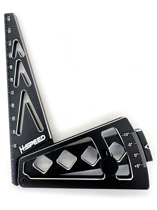 H-SPEED Sturzlehre Aluminium 1/10 & 1/8 schwarz / HSPZ008