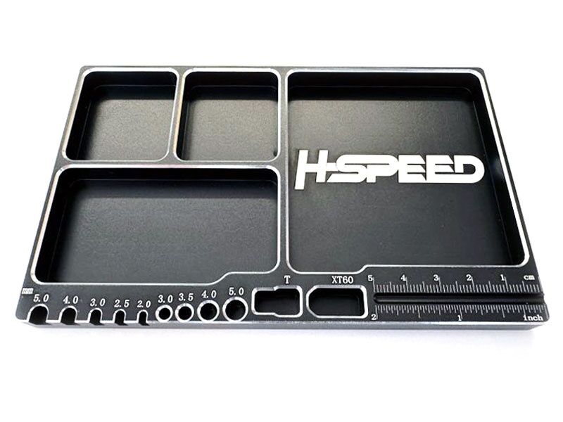 H-SPEED Kleinteileschale Aluminium schwarz / HSPZ009