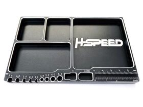 H-SPEED Kleinteileschale Aluminium schwarz / HSPZ009