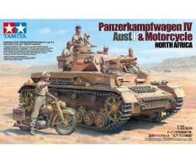 TAMIYA 1:35 Dt. PzKpfw.IV Ausf.F m. Krad DAK / 300025208