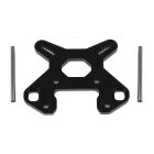 Team Associated RC8B4 Front Shock Tower V2, black aluminum / AE81504