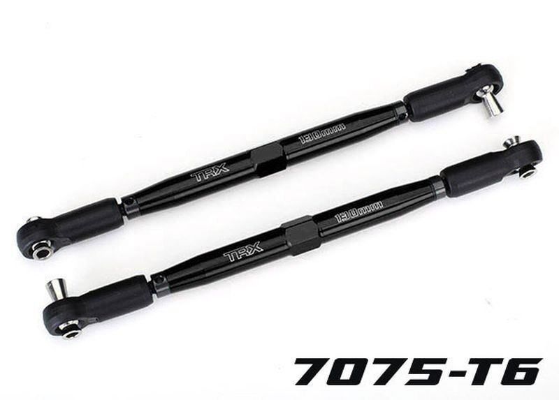 TRAXXAS X-Maxx Vorspurstange 7075-T6 Aluminium schwarz 157mm (2) / TRX7748-BLK