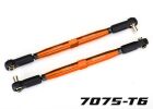 TRAXXAS X-Maxx Vorspurstange 7075-T6 Aluminium orange 157mm (2) / TRX7748-ORNG