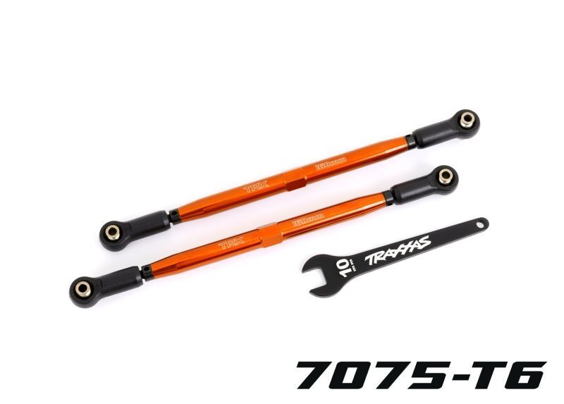 TRAXXAS XRT / Wide-X-Maxx Vorspurstangen 7075-T6 Alu orange 188mm (2) / TRX7897-ORNG