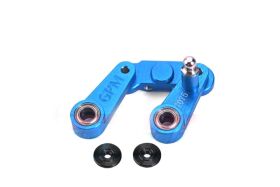 GPM TAMIYA BBX / BB-01 Alu Umlenkung Lenkung vorn blau /...