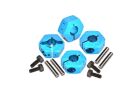 GPM TAMIYA BBX / BB-01 Alu Sechskant-Radmitnehmer blau / GPMXV2010SB