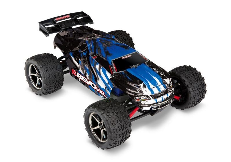 TRAXXAS E-Revo 4x4 VXL blau-X 1/16 Racing-Truck Brushless RTR / TRX71076-8BLUEX