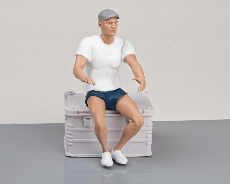 KRICK Figur Carlo 1:10 Sportboot-Fahrer 3D Resin / 64101