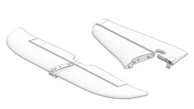 Multiplex Ersatzteil Leitwerke EasyGlider 4 (made by MPX)...