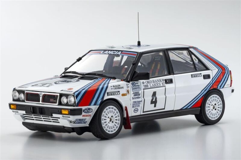 Kyosho 1:18 Lancia Delta HF 4WD 1000 Lakes 1987 Team Lancia Nr.4 / KS08960B
