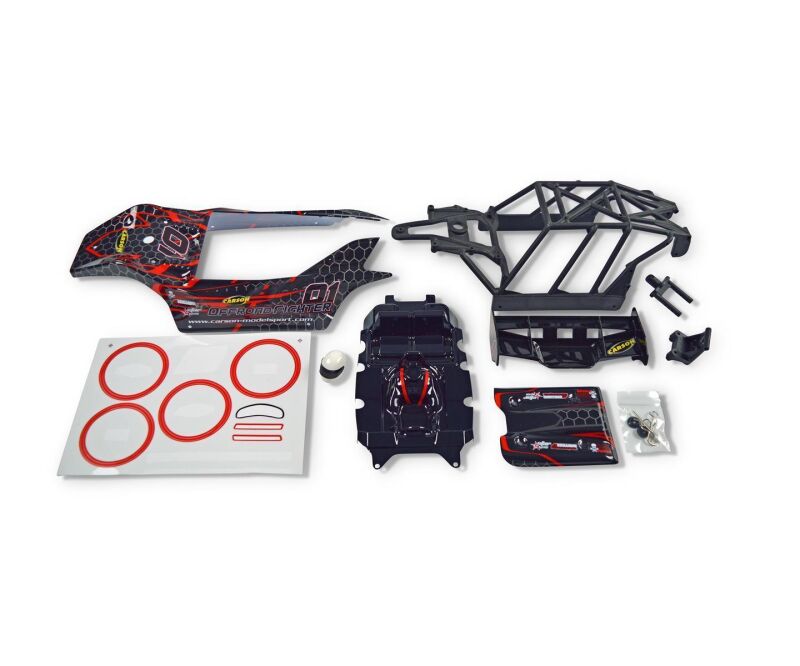Carson Karosserie-Set Offroad Fighter Cage rot / 500800112