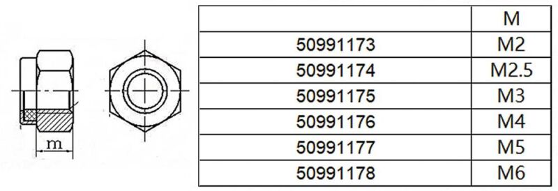 Robbe Modellsport Stoppmuttern M6 30Stk. Edelstahl / 50991178