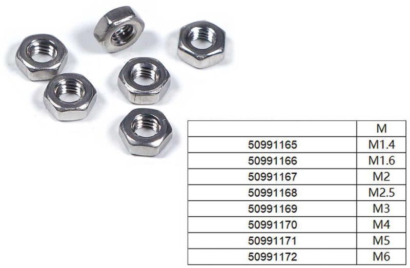 Robbe Modellsport Muttern M3 30Stk. Edelstahl / 50991169
