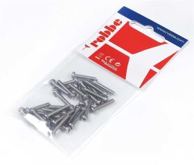 Robbe Modellsport Rundkopfschrauben TX M3,0x16mm 30Stk....