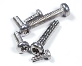 Robbe Modellsport Rundkopfschrauben TX M3,0x16mm 30Stk. Edelstahl / 50991164