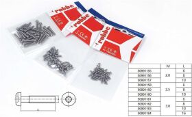 Robbe Modellsport Rundkopfschrauben TX M3,0x10mm 30Stk....