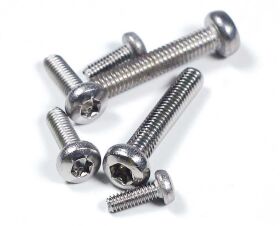 Robbe Modellsport Rundkopfschrauben TX M2,0x10mm 30Stk. Edelstahl / 50991157